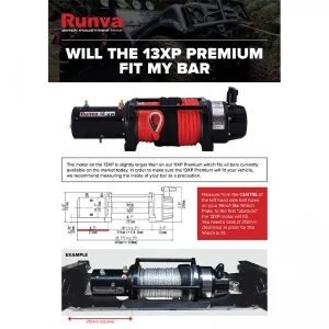 RUNVA 13XP PREMIUM 12V WITH SYNTHETIC ROPE