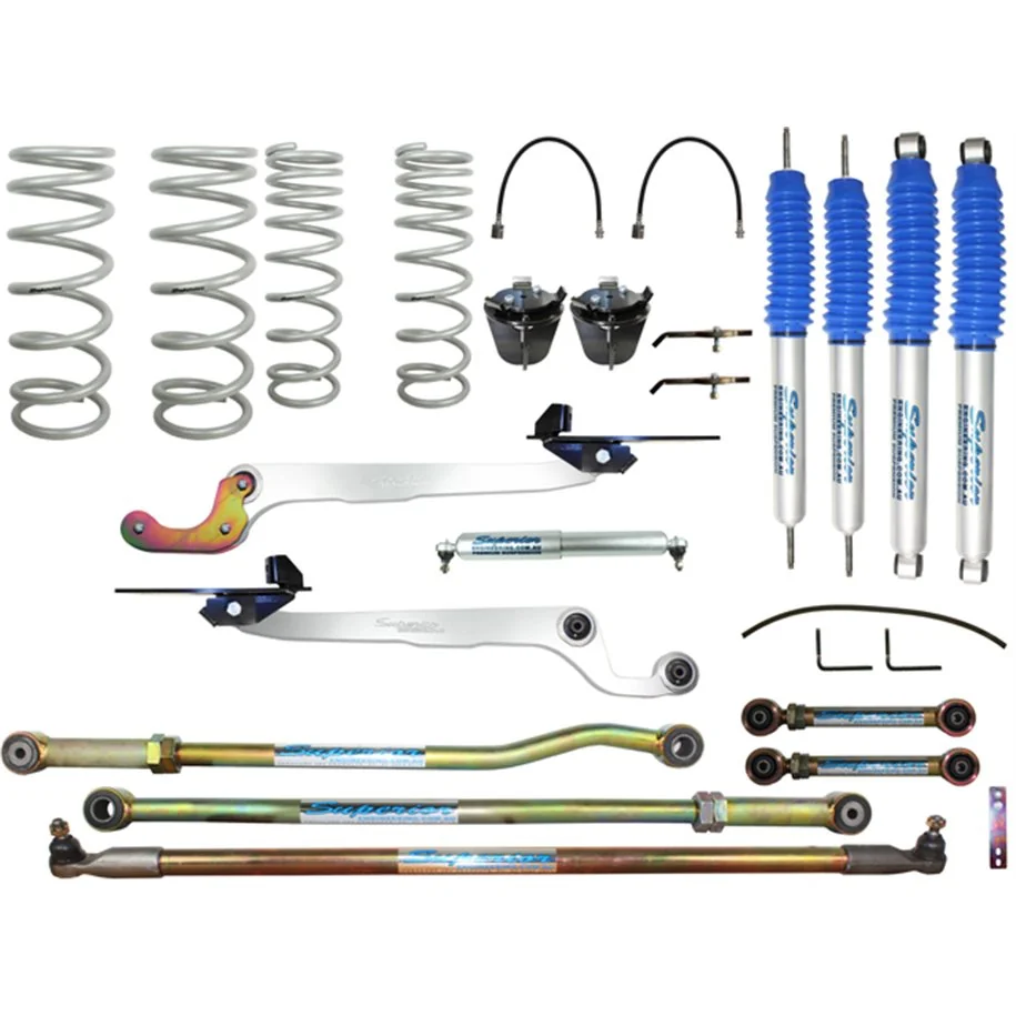 Superior Nitro Gas Twin Tube Hybrid Superflex 3 Inch (75mm) Lift Kit Suitable For Nissan Patrol GQ (Kit) - SUP-NG-HBSFKTGQ3