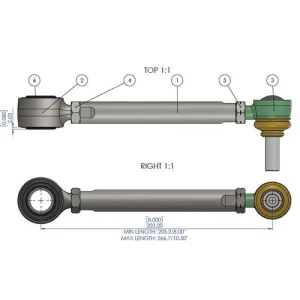 SuperPro Extended Heavy Duty Sway Bar Link - TRC4311