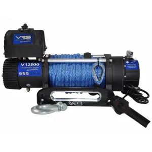 VRS 12,500lbs Electric Winch 12V with Synthetic Rope - V12500S