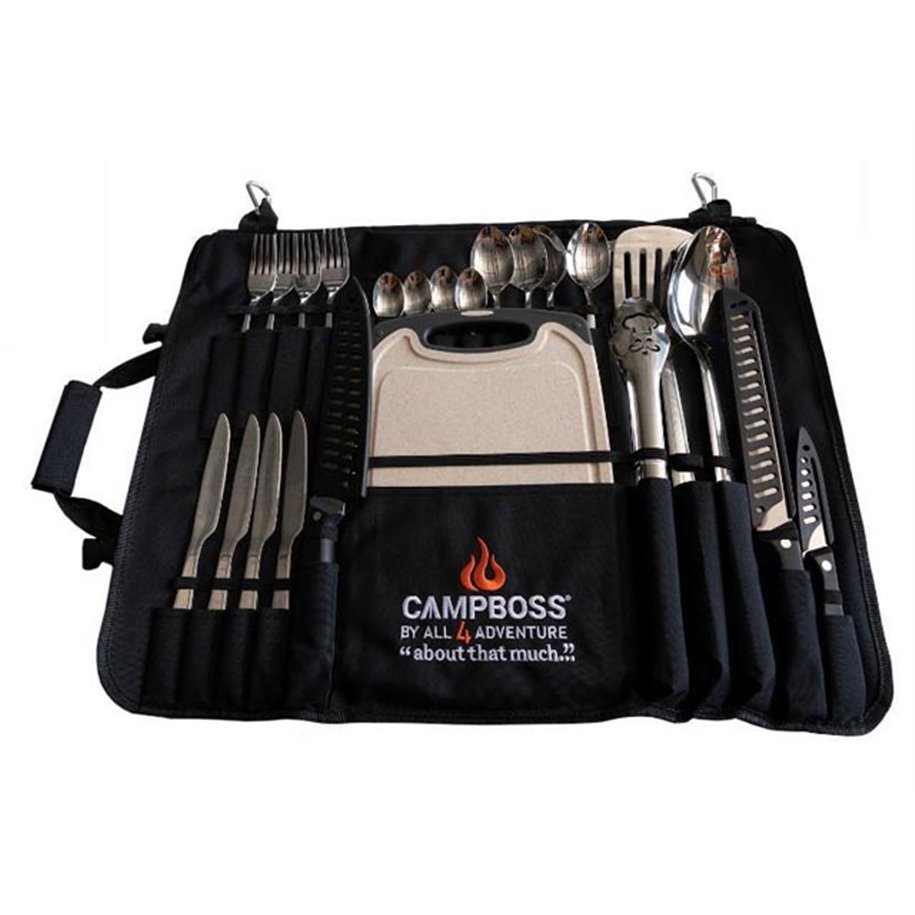 CAMPBOSS by All 4 Adventure Cutlery Roll (Set) - CB-CUTLERYROLL