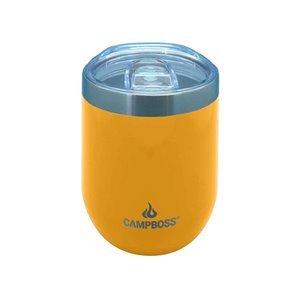 CAMPBOSS by All 4 Adventure 12oz Wine Tumbler-Mango (Each) - CB-BOSSWINETUMBLER-MANGO