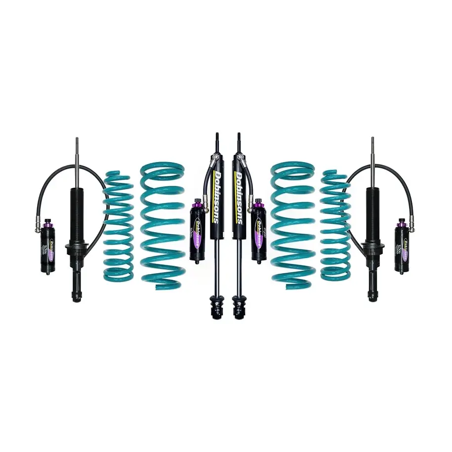 NISSAN NAVARA D23, NP300 COIL REAR (08/2014 ON) - DOBINSONS MONOTUBE REMOTE RESERVOIR 3-WAY ADJUSTABLE (MRA) LIFT KIT 2