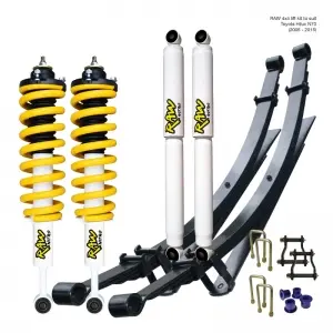 Complete Lift Kit - Toyota Hilux N70 (Vigo) (2005 to Mid 2015) - Raw Nitro - Preassembled Struts
